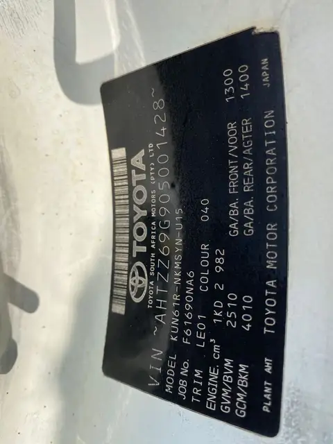 Toyota Fortuner 3.0 D4D 4x2 